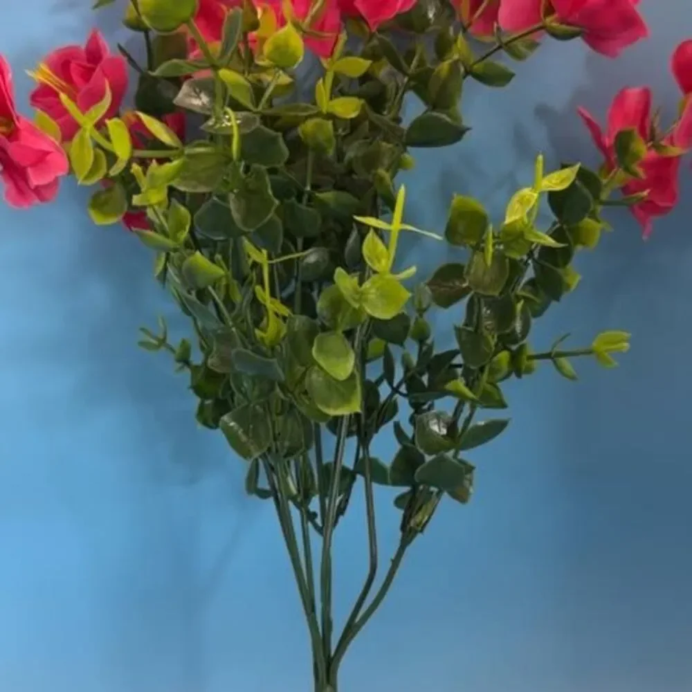 Pink Artificial Flower Bouquet Silk Fade Resistant for outdoor enjoyment.